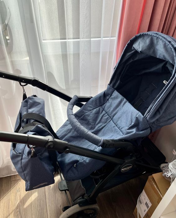 Количка 3 в 1 Пег Перего  с летен и зимен кош, столче за кола