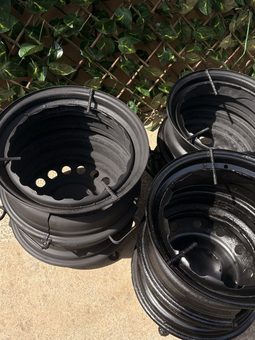 Soba din janta de masina pt gratar , fara usa, lucioasa