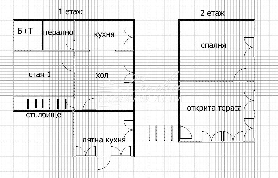 Двуетажна вила на плоча - м-т Под Манастира!!