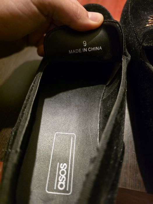 Mocasini Asos nr 43/44 noi, catifelati