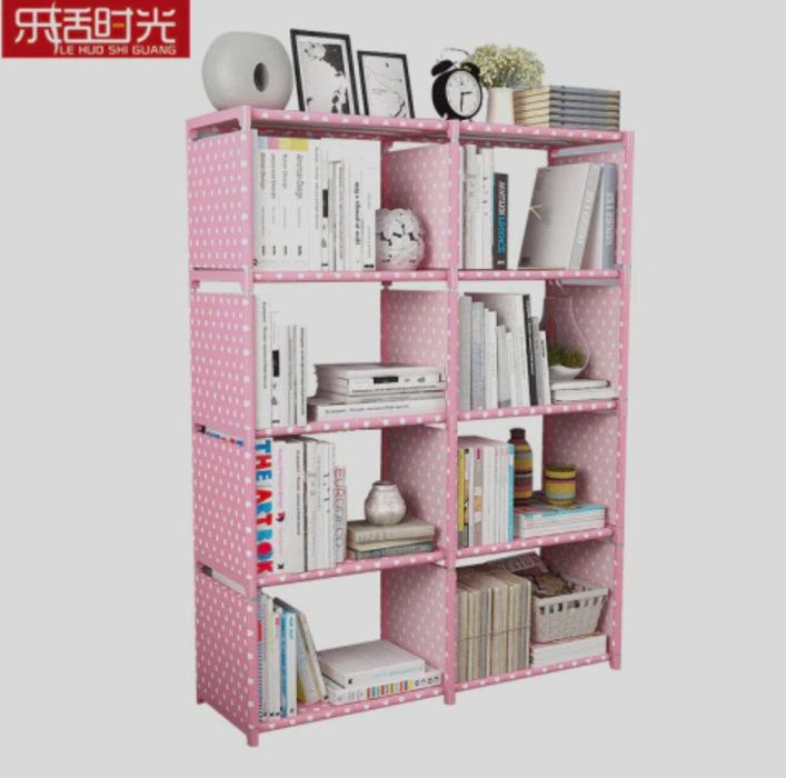 Шкаф для книг и прочего 125/80/30 см / Стеллаж сдвоенный 10 полок