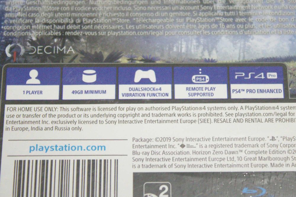 Horizon Zero Dawn PS4 PlayStation 4