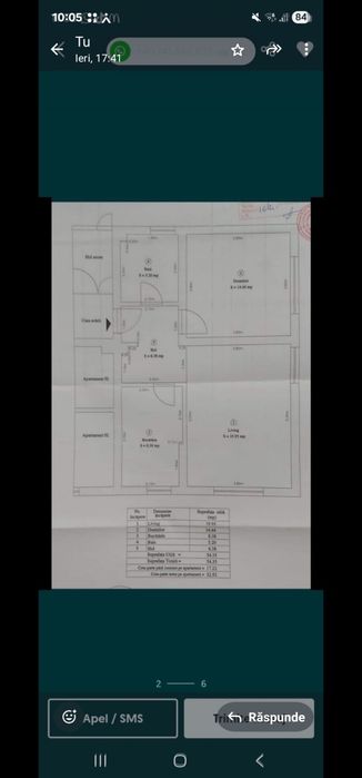 Ap 2 camere de vanzare Militari Residence