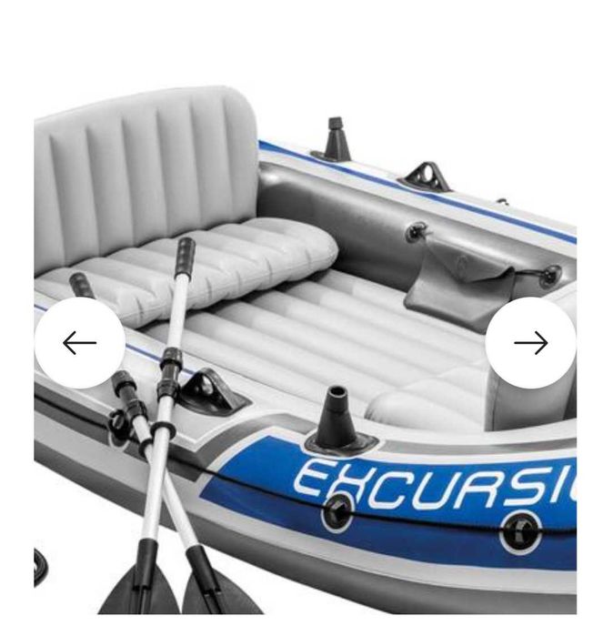Надуваема 4 местна лодка INTEX