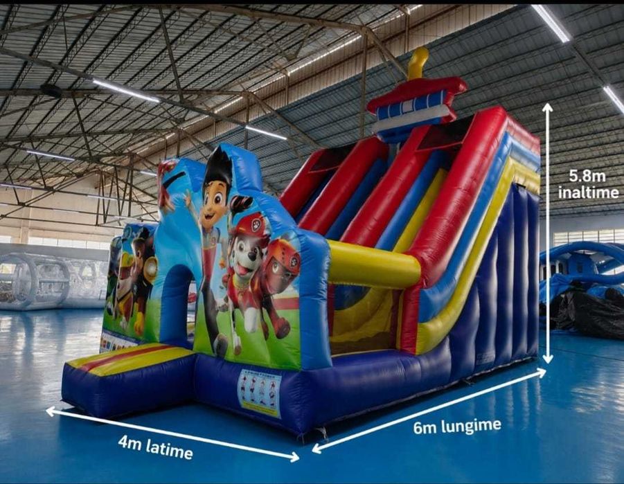 Tobogan gonflabil si bubble house