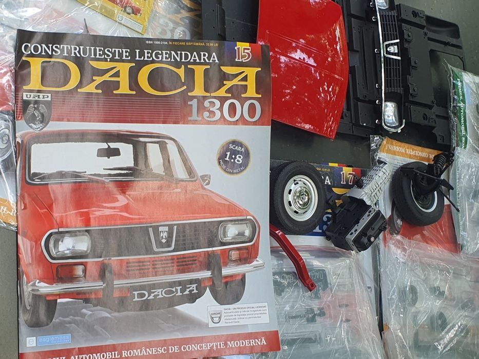 Macheta Dacia 1300, mai multe reviste plus piese separate (vezi imagin