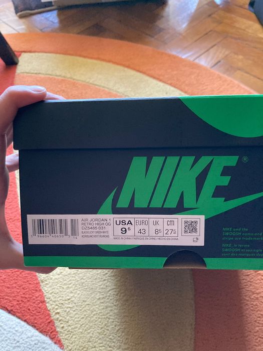 Jordan 1 high lucky green