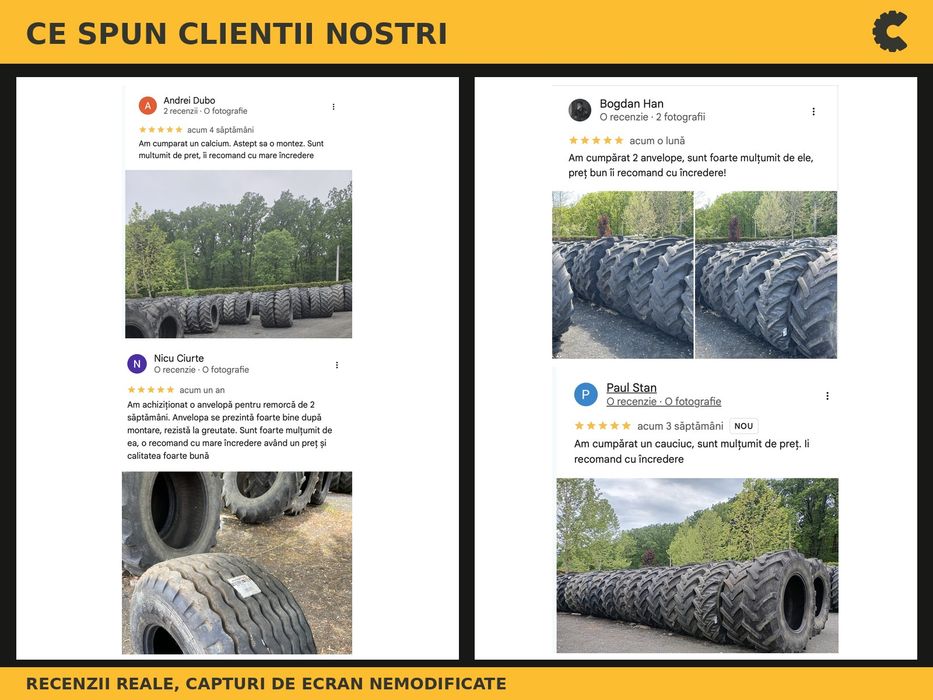 Anvelope Cauciucuri 480/65R28 480/65 R28 480/65-28 4806528 Continental Tractor Punte Fata Utilaje Agricole SH Second Hand IEFTIN Garantie 1 An