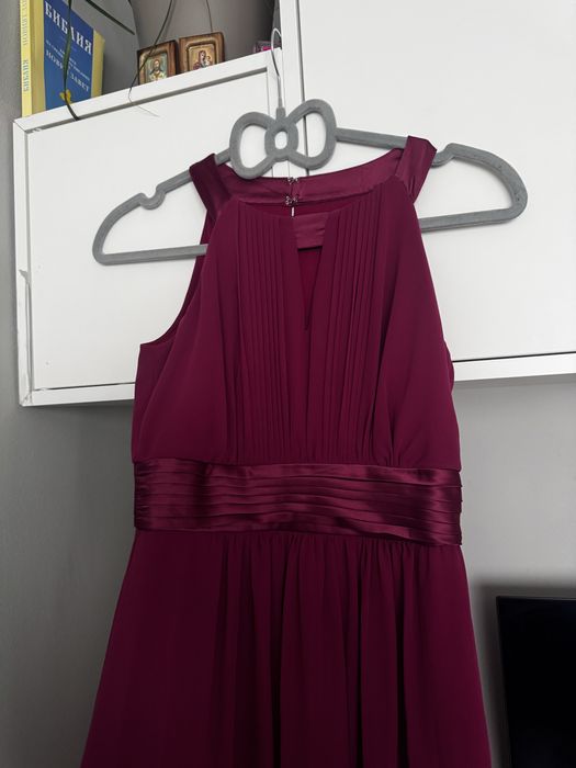 Дълга официална рокля в цвят череша Jake*s coctail