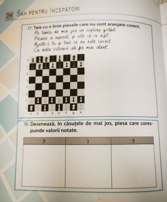Set 2 carti despre sah pentru copii