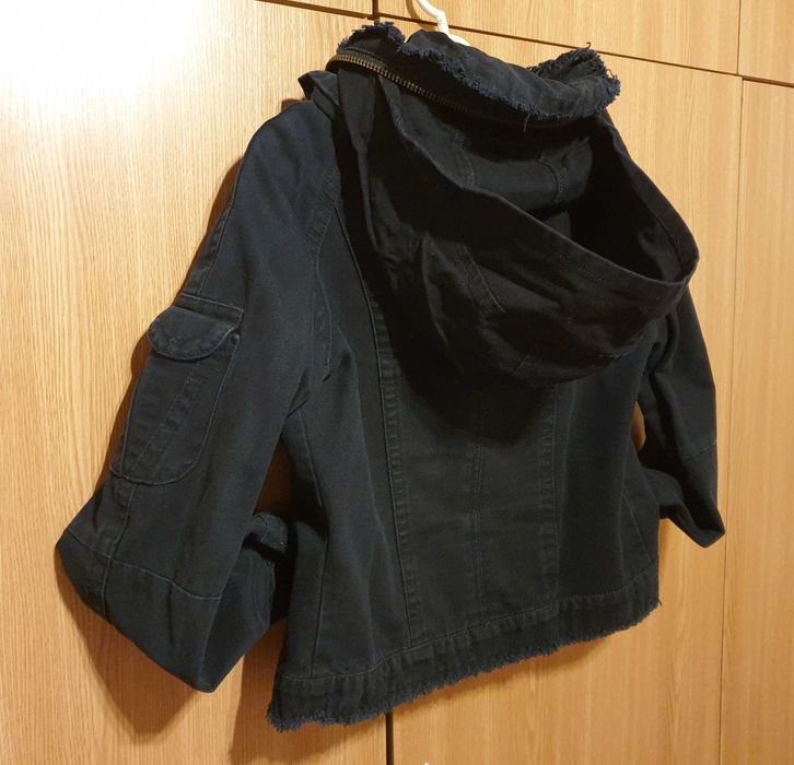 Geaca blug marimea M, geaca neagra 100% bumbac