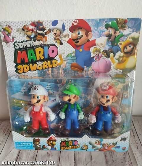 Комплект 3 фигурки Супер Марио, Super Mario