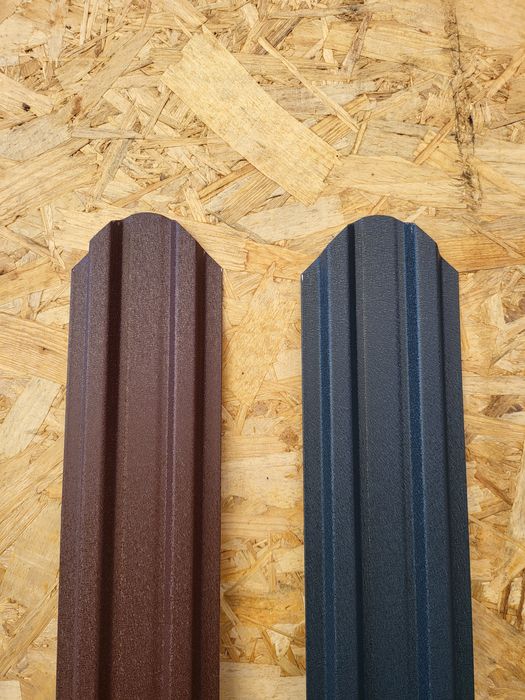 Vand sipca meatlica de gard gri mat și maro