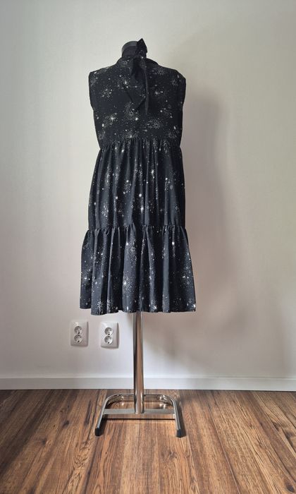 Rochie midi iHeart neagra cu stele