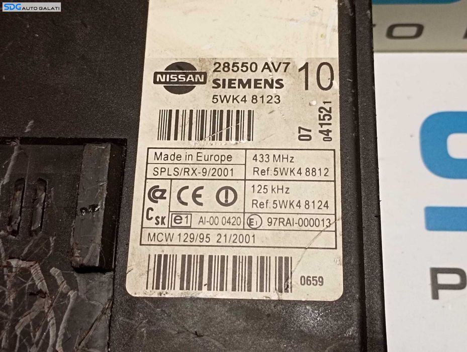 Unitate Modul Calculator Gateway Nissan Primera 2002 - 2007 Cod 28550AV710 [M6512]