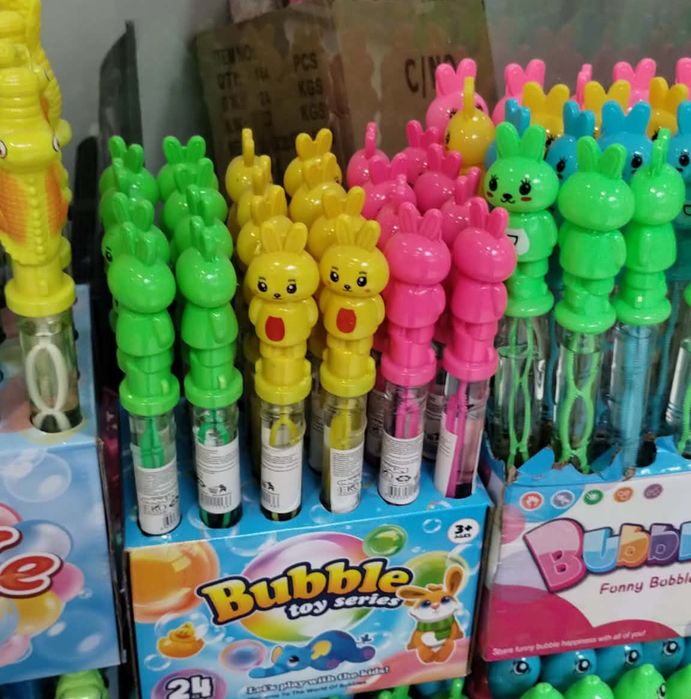 Комплект 24 пръчици за правене на Big Bubbles сапунени мехури с 5 ринг