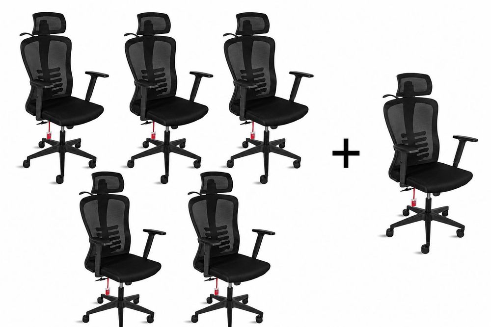 Ofertă 5+1 Gratuit – Scaun de Birou Vitaholm Space V2 Black