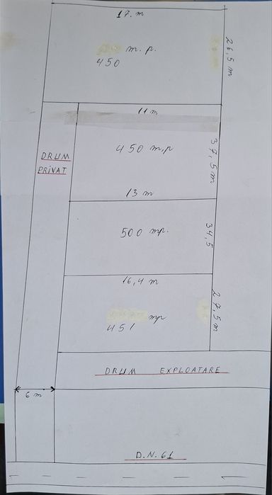 Vând 4 loturi teren în loc retras, înconjurat de pădure și fără vecini la 20 minute de București