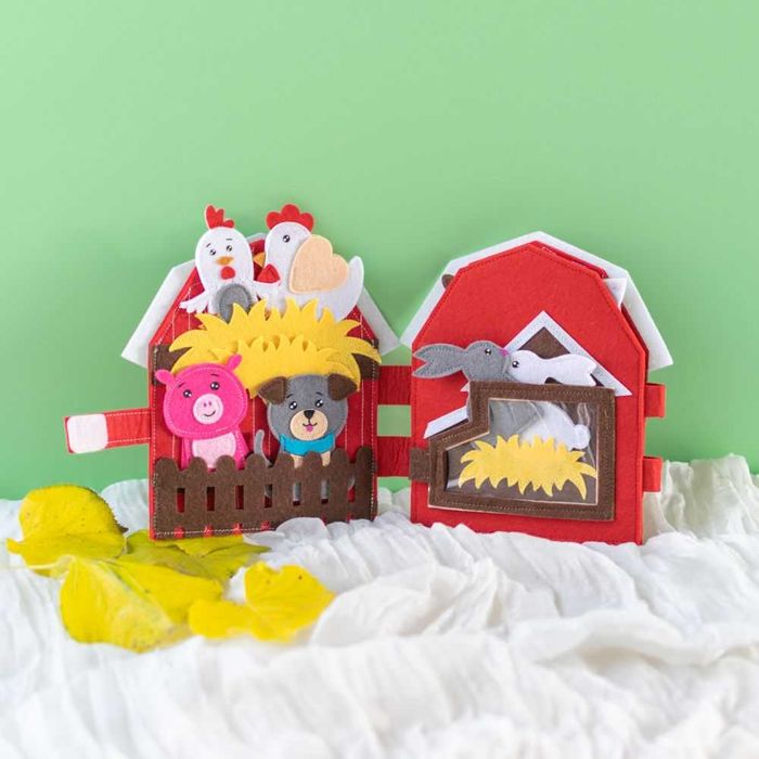 Set de Joacă Educativ din Fetru – „Ferma Animalelor”