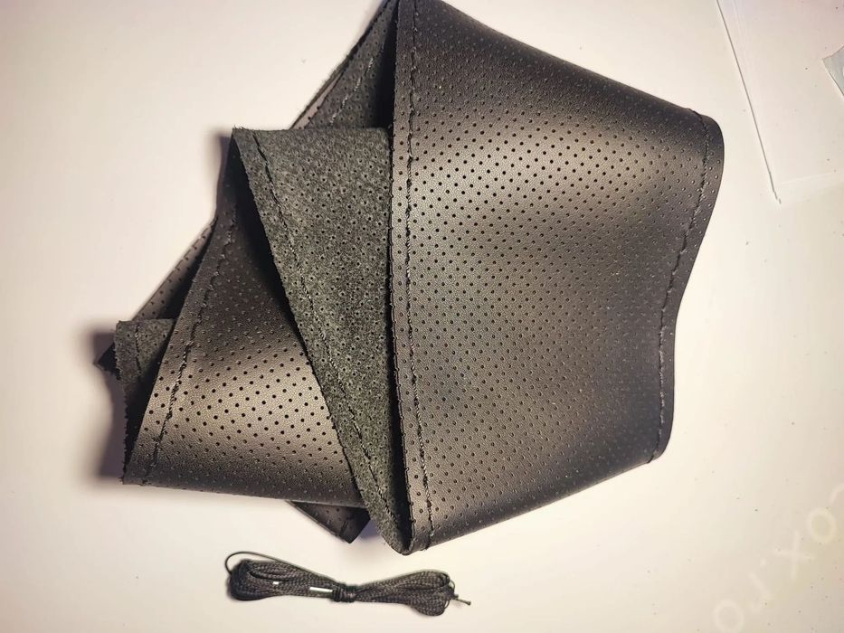 husa volan ford piele naturala-neagra