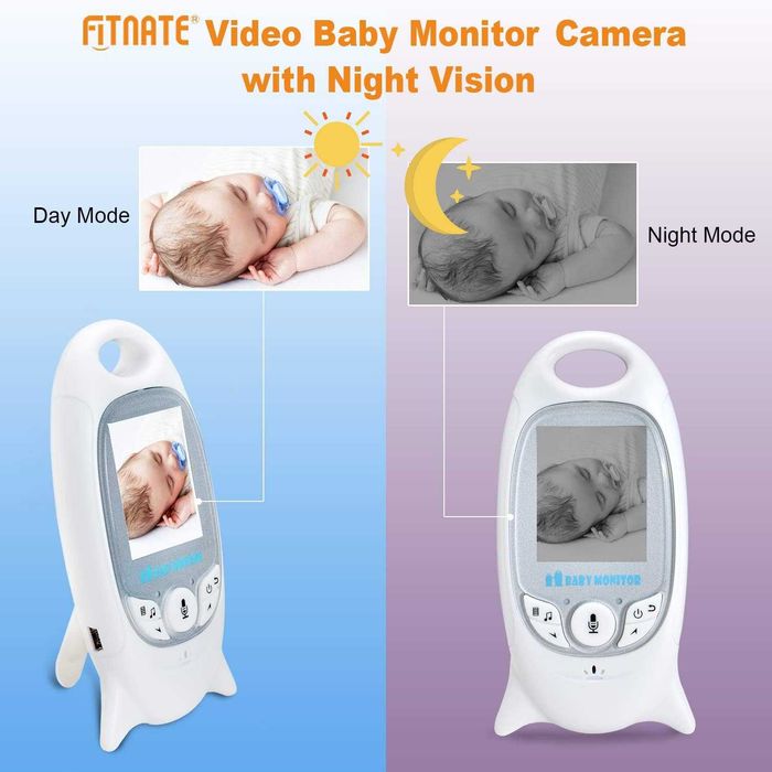 MYPIN Бебефон, 2.0" LCD екран Видео Бебефони с камера и нощно виждане