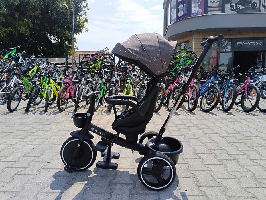 BYOX Детска триколка FUSION сив