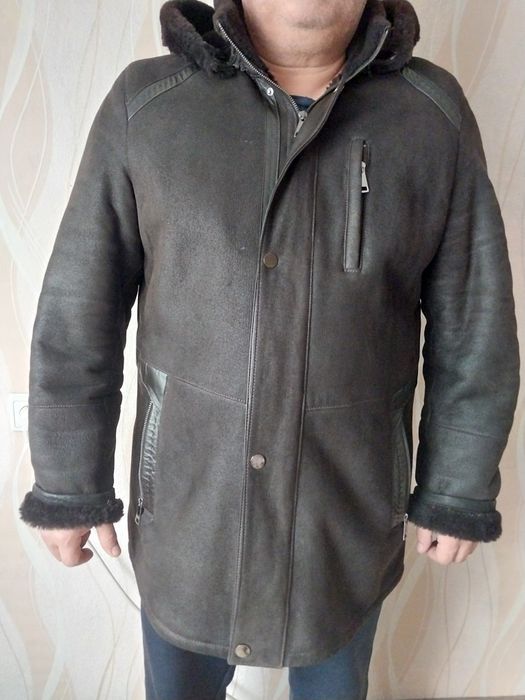 Дубленка зимняя, теплая