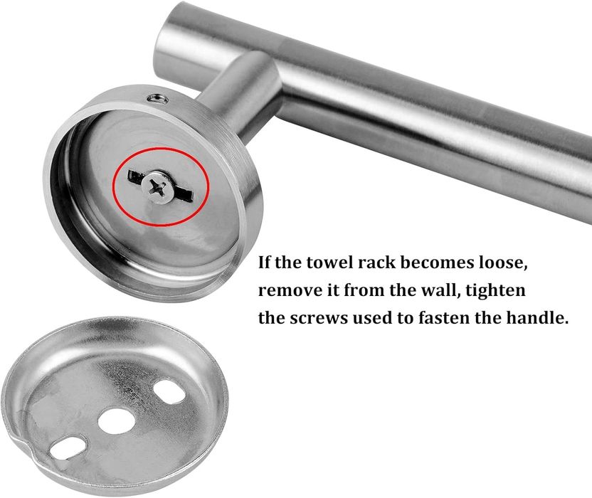 Set suport pentru baie inox 5 buc prosop hârtie igienica