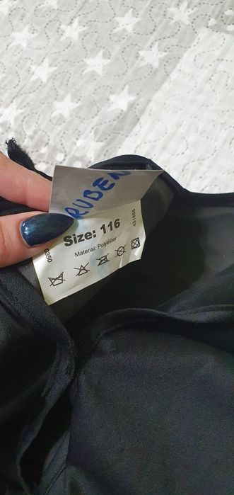 Костюм на Батман с твърда предна част и мускули 116см.