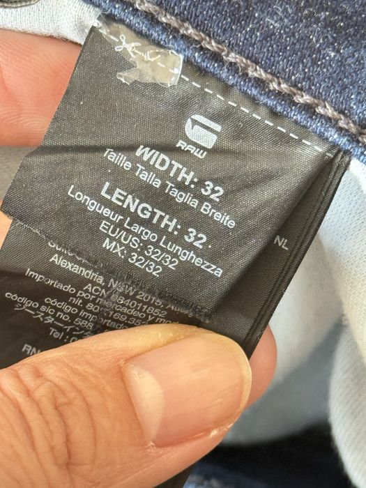 Дънки G-star, 32-32, сини