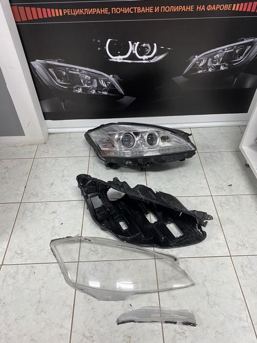 Mercedes W221 S class Ремонт Рециклиране Фар Фарове