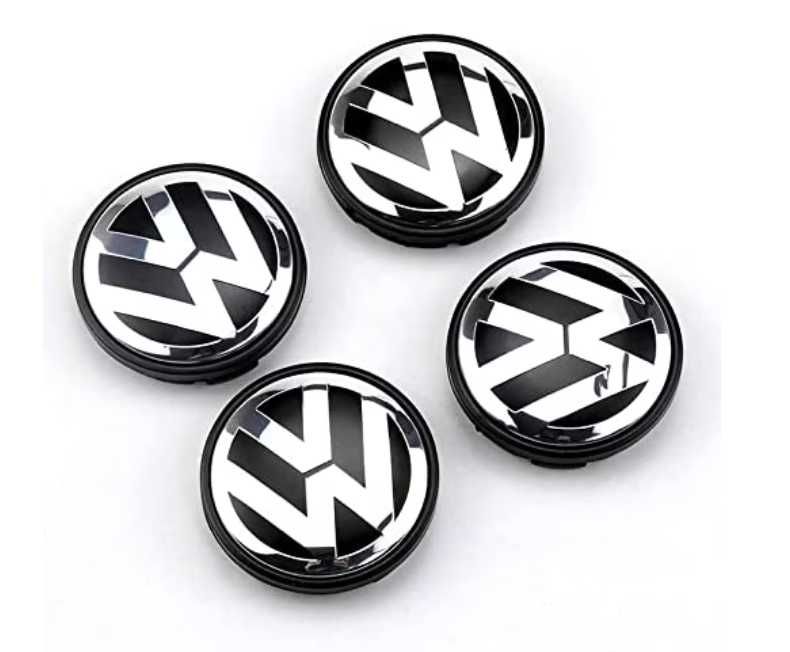 Set 4 capacele roti gaura centrala jante Volkswagen diametru 65 mm