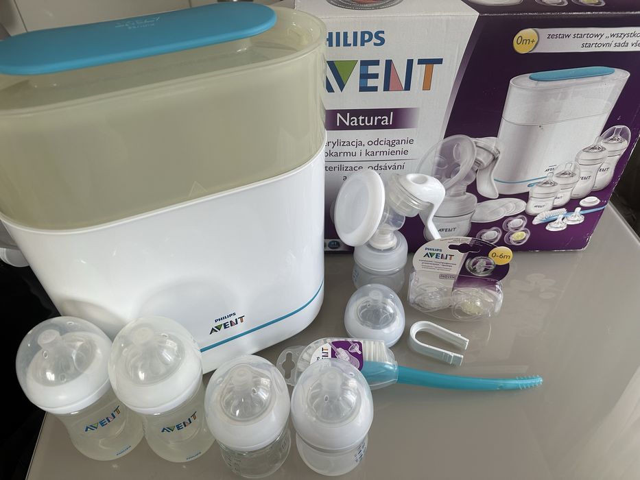 PHILIPS AVENT SCD293/00 Стартов комплект за кърмене с ръчна помпа за кърма NATURAL (чисто нова)