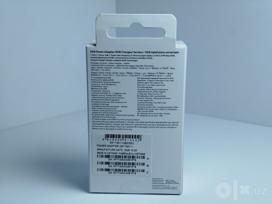 Samsung 45w 25w zaryadka Original