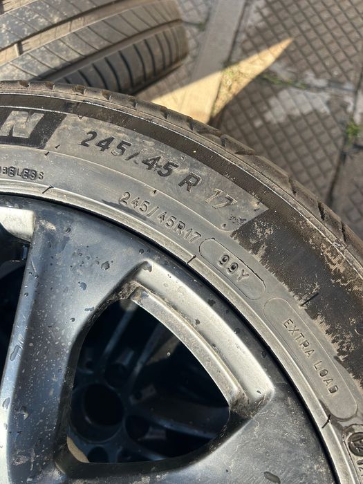 17-ки оригинални джанти Mercedes с гуми Michelin