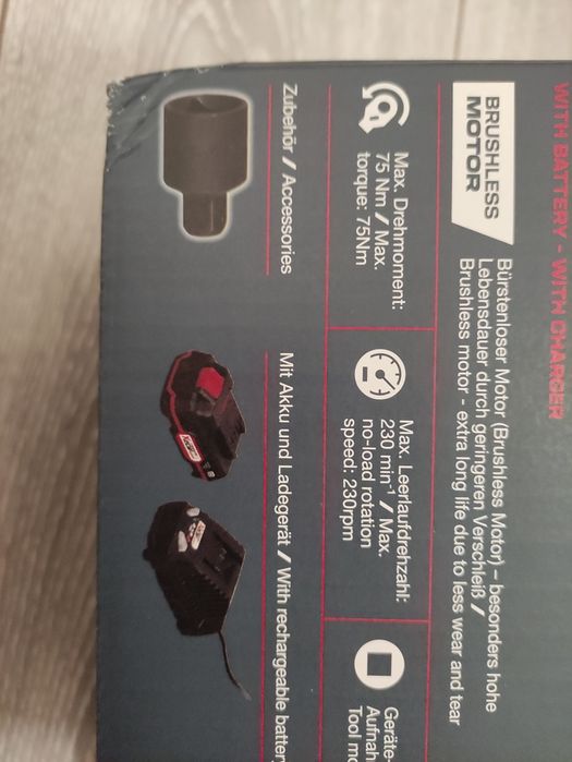 Cheie cu clichet electrica Parkside Performance pe acumulator de 20 V