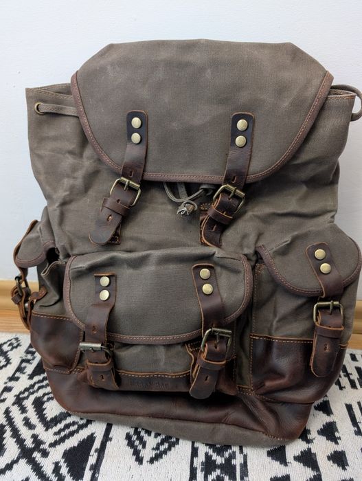 Rucsac canvas si piele Urban Bag