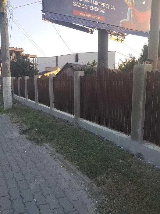 Garduri si porti din panou stil jaluzele, sipca metalica, plasa si BCA