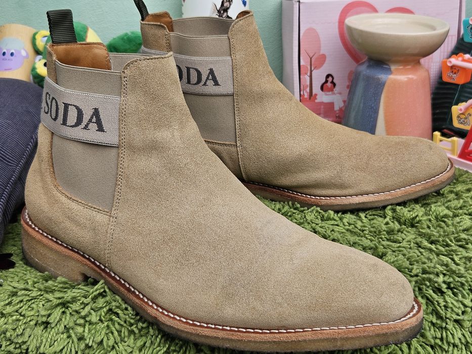 Scotch and soda боти естествен велур