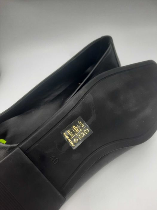 Superbi balerini-bijuterie noi SANTINI made in Italy piele naturala fina foarte comozi 40