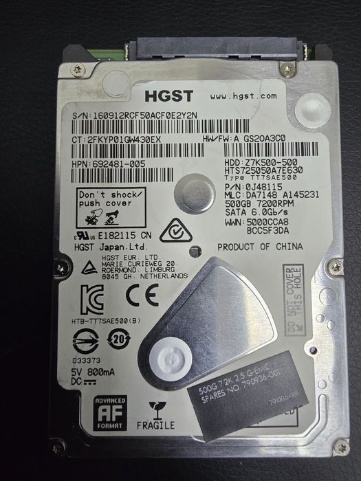 Продам жесткий диск для ноутбука 500 Гб