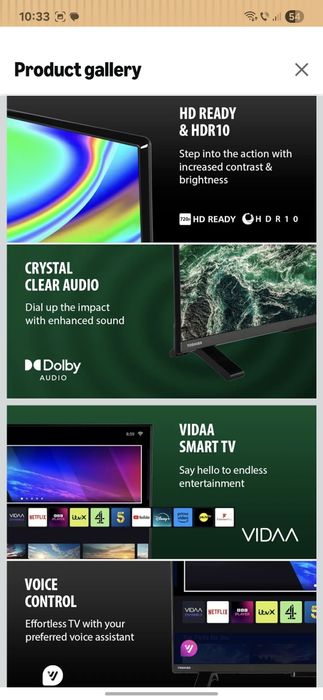 Toshiba smart tv 32"