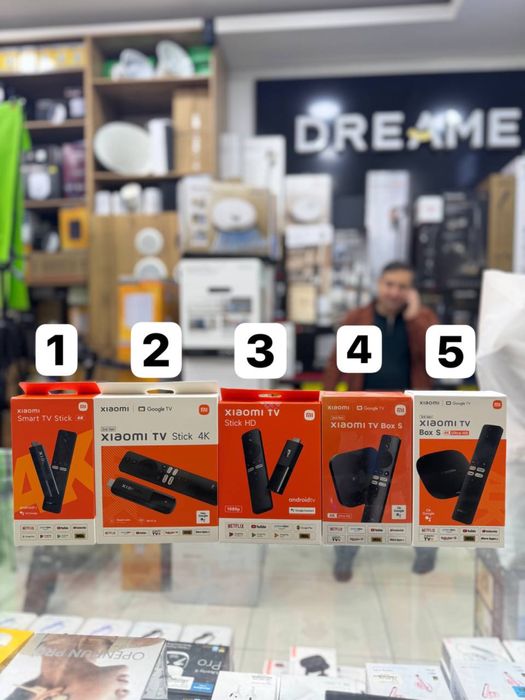 Тв приставка для телевизора смарт приставка Тыбокс mi box mi tv stick