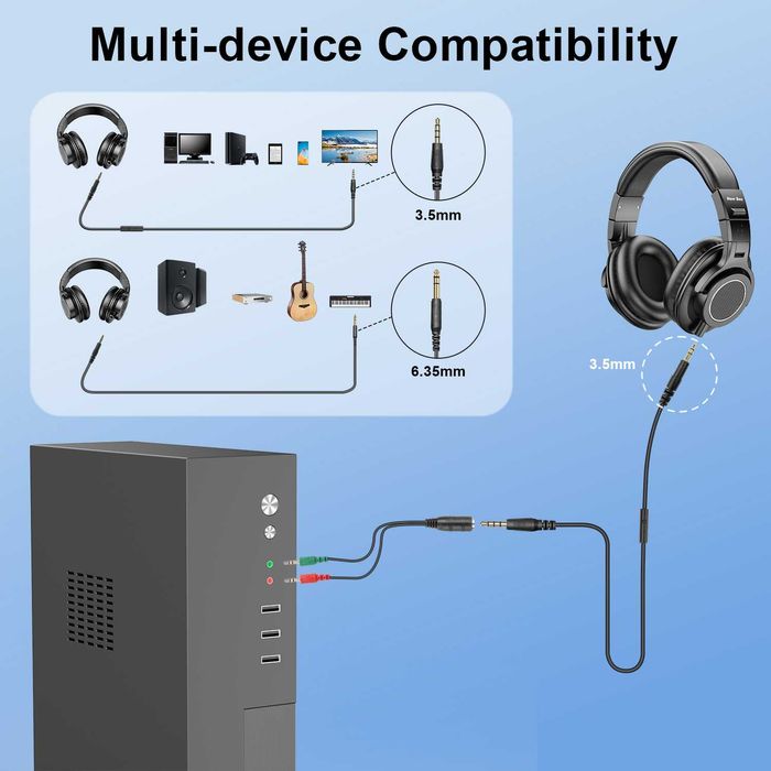 New Bee
Наушники студийные NewBee DH81, с драйверами, DJ-наушники,