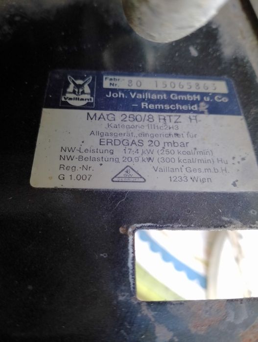 Boiler cu gaz Vailant încălzitor apa