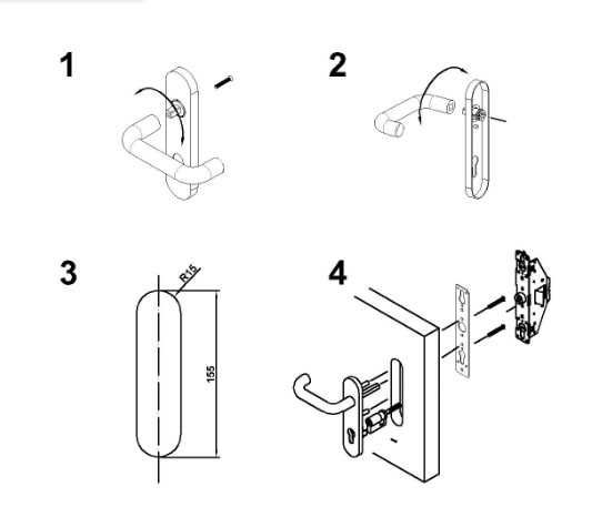 Антипаника с /без замки, ручка штанга, Ручка-штанга нажимная