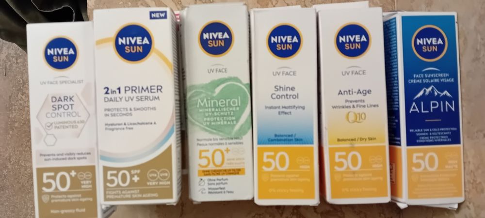Creme nivea cu protecție solară