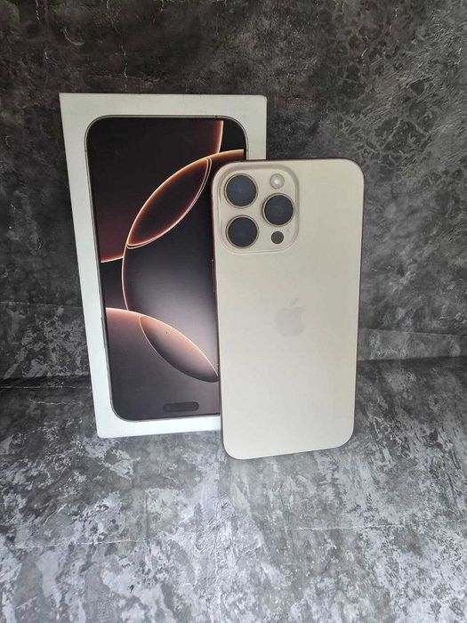 IPhone 16 Pro Max,256 гб, 100% (Кызылорда) ЛОТ 103\4362\450000 тг.