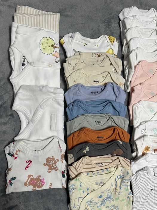 Lot 37 piese bebelusi (0-3 luni) 50-62 cm