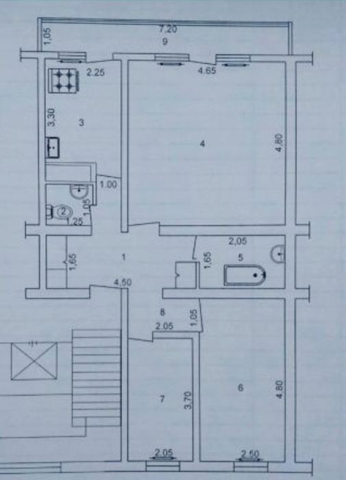 Продажа квартиры 3/3/9 Чилонзар, ул. Загарлик.
